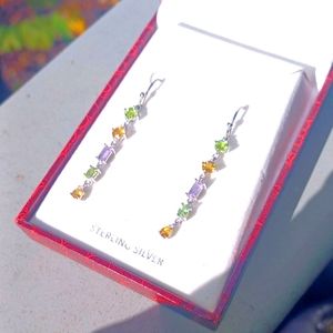Gorgeous Sterling Silver Gemstone earrings